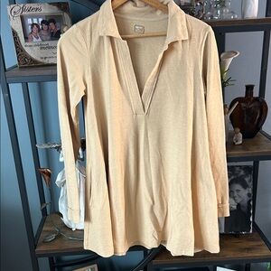 Women's Cream Long Sleeve Top